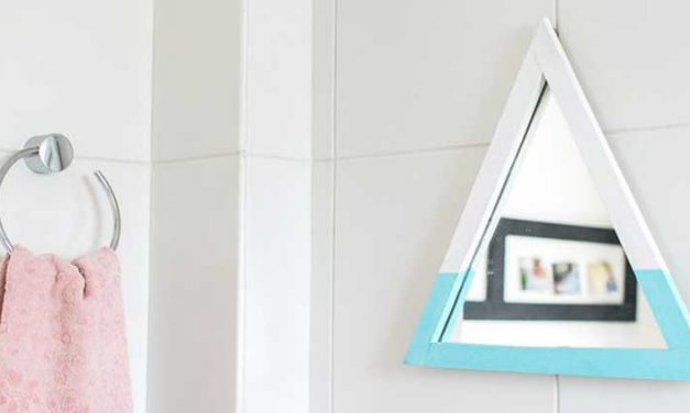 DIY: espelho em formato de triângulo