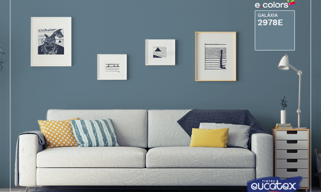 Inspiração: combine seu sofá com a parede