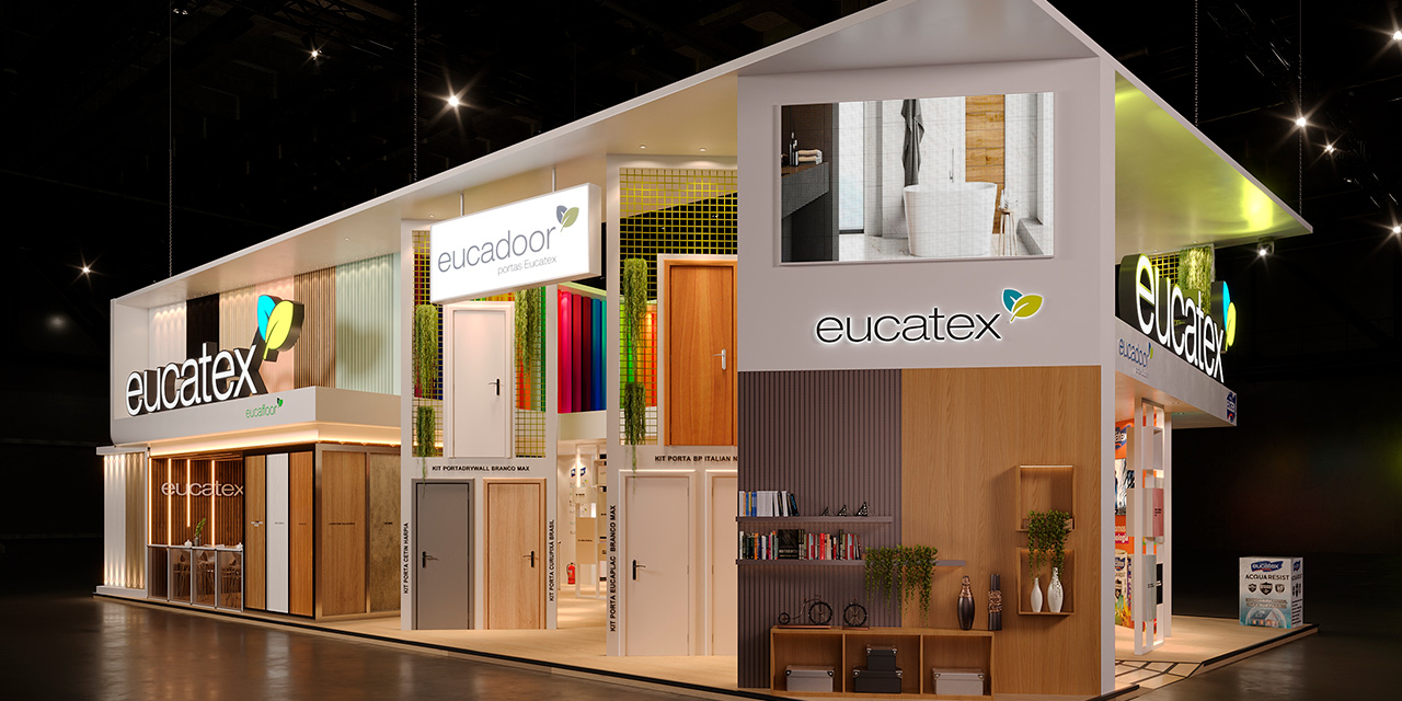 Soluções para mais funcionalidade e praticidade nas obras são destaques da Eucatex na Feicon 2025
